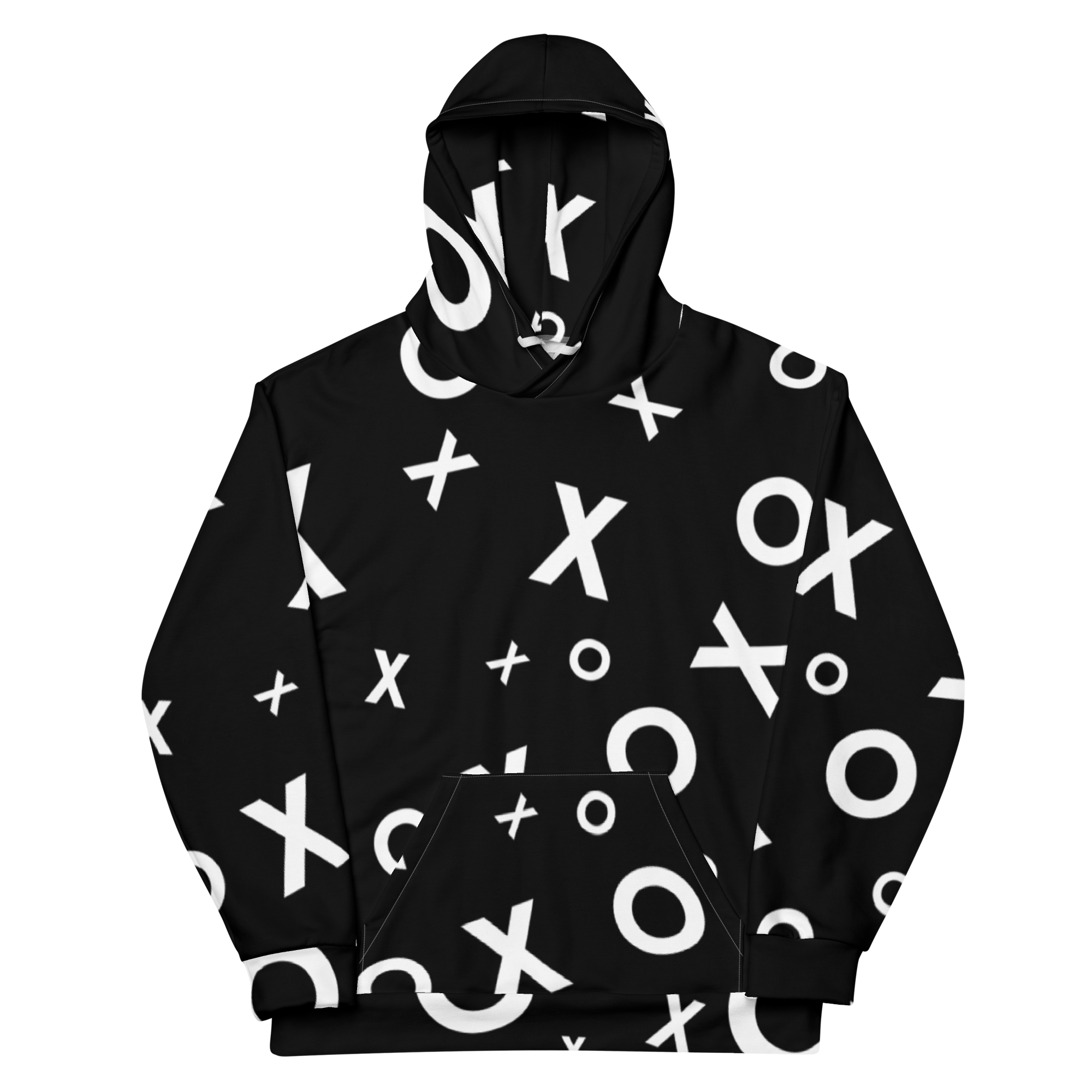 Black X and O Hoodie